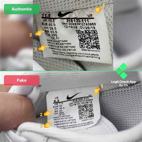 how do i know if my nikes are fake|nike authentic serial number check.